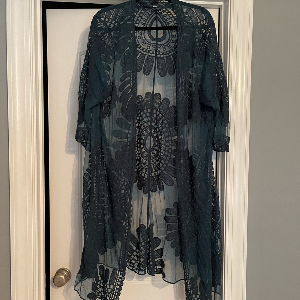 Blue lace lane Bryant outer piece
